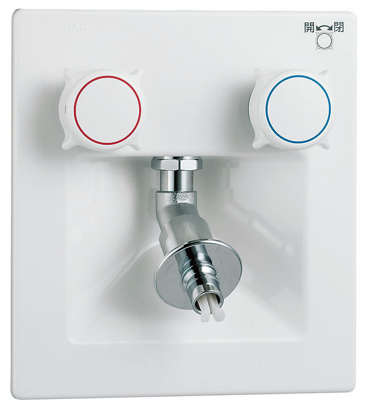 INAX　LIXIL・リクシル 洗濯機用水栓金具 埋込タイプ(屋内専用・樹脂配管用) 【SF-8RQ-DS】 【SF8RQDS】[蛇口]