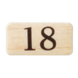 シロクマ チークサイン No.18 木目 【NP-13N-18】 シロクマ チークサイン No.18 木目 【NP-13N-18】