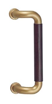 シロクマ L型ハーモニー取手両面用 230mm アンバー／オーク 【NO-121】【メーカー直送のみ・代引き不可・NP後払い不可】