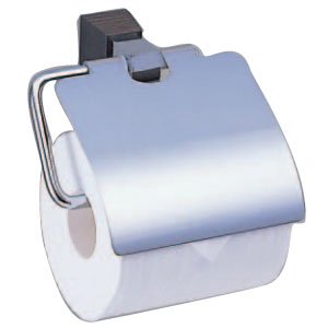 シロクマ ラックスペーパーホルダー クローム・黒ウッド 【CW-6】【メーカー直送のみ・代引き不可・NP後払い不可】