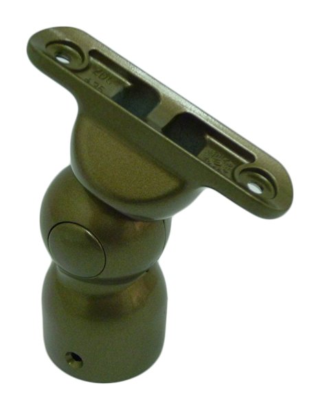 シロクマ 自在エンド丸棒用 35Φ アンバー 【BR-135】【メーカー直送のみ・代引き不可・NP後払い不可】