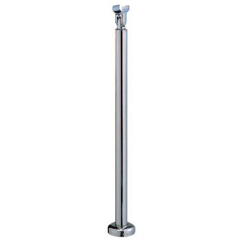 シロクマ 支 柱（ベースプレート式） ヘアーライン 【ABR-712B】【メーカー直送のみ・代引き不可・NP後払い不可】