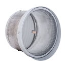 西邦工業 SEIHO 【SND250TSC】 外壁用ステンレス製換気口 フラットグリル SND-TSC 大口径 金網型10メッシュ 防火ダンパー付 水切り付 特...