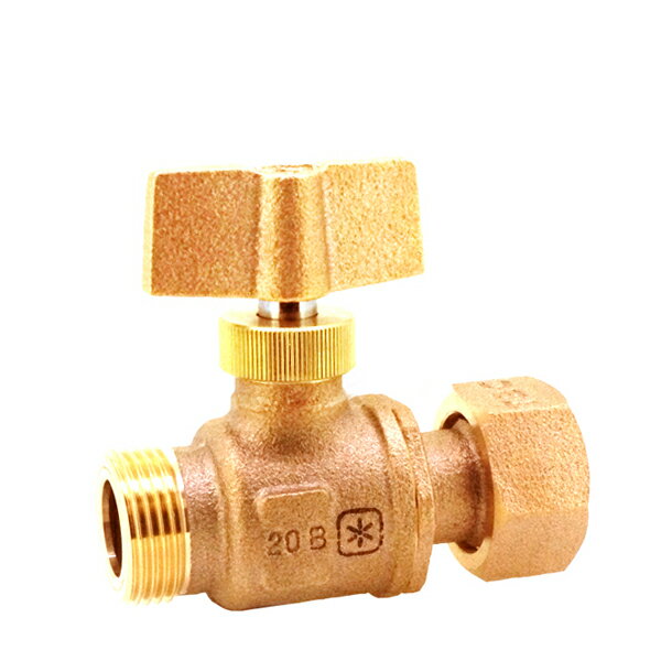 タブチ TBC TABUCHI 【78260310】 ボール直結 蝶ハンドル 両金門 ボール式メータ直結止水栓蝶形ハンドル式 両金門ネジ 品番：25 BFB-SK