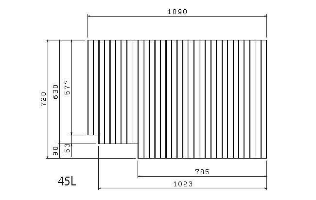 トクラスバスルーム用巻きフタ浴室サイズ：1216仕様：L寸法：W1090mm×D720mm材質：樹脂(PP)色　：ホワイト※2017年12月より仕様変更しております。　サイズが少し小さくなっておりますが、ご使用に支障はございません。旧品番：BFPFTAA000A1旧サイズ：W1105.5mmxD735mm【ご注意】浴室のドア位置と浴槽位置によって右仕様(R)と左仕様(L)があります。ご確認ください。