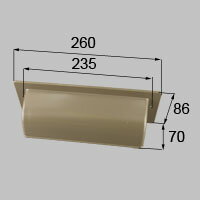 LIXIL リクシル トステム ポスト目隠し 【商品コード：D1Y46】 内容物本体×1 ブロンズ