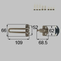 LIXIL リクシル トステム ドアガードセット（親子用） 【商品コード：DCFZ721】 内容物ドアガード受け×1、アーム×1、取付ネジセット×1、スペーサー×1 ブロンズ艶消し