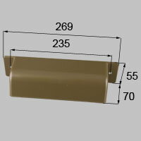 LIXIL リクシル トステム ポスト目隠し 【商品コード：L1X46】 内容物本体×1 ブロンズ