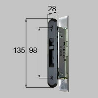 LIXIL リクシル トステム 【商品コード：L1Y53 内容物：錠セット×1、取扱説明書×1 ブラック 】