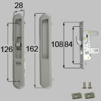 LIXIL リクシル トステム 【商品コード：L1Y65 内容物：錠セット×1、はさみナット×2、取付ネジセット×1..