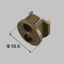 LIXIL リクシル トステム 引戸用戸車キャップ【商品コード:MDQH740 内容物:本体×1 ハーティーブラウン 】(3)