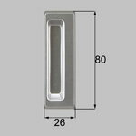 LIXIL リクシル トステム NT障子引手 【商品コード：PJ111B 内容物：本体×1 シルバー 】