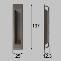 LIXIL リクシル トステム 引手（樹脂） 【商品コード：PNAK738C 内容物：本体(PNAK738C)×1 グレー 】