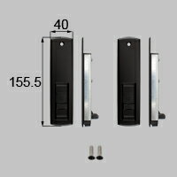LIXIL リクシル トステム 【商品コード：T-01-DRBN 内容物：錠セット×1、取付ネジセット×1 ブッラク 】