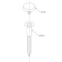 TOTO　キャップ付木ねじ【TA3N】