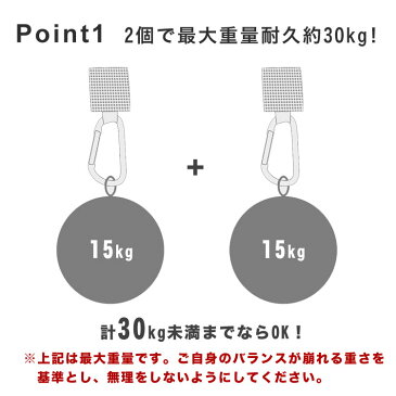 【最安値挑戦】【送料無料】カラビナ おしゃれ キーホルダー ベビーホッパー ベビーカーフック マルチフック 荷物掛け 2個セット 便利 買い物袋 自転車 ヘッドレスト