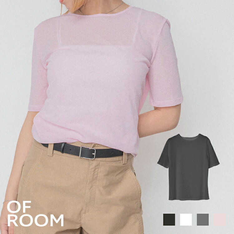 樂天商城 - ＼クーポンで1,264円／ トップス レディース 春夏 半袖 きれいめ カジュアル ｜ リラックスシアーショートスリーブトップス ｜ 【公式】 OFROOM オフルーム