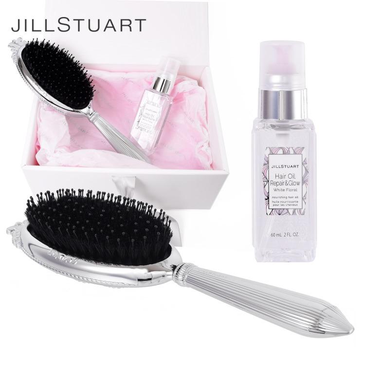 ジルスチュアート コフレ コスメ ヘアブラシ ヘアオイル リペア グロウ ホワイトフローラル ギフトセット キット 詰め合わせ JILLSTUART レディース ブランド 正規品 新品 ギフト プレゼント 母の日 ギフト