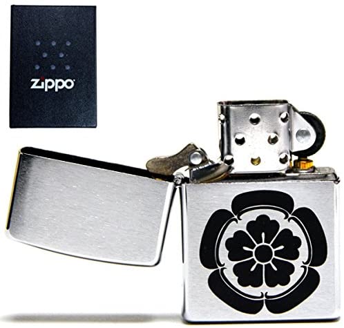 オリジナル zippo 【P3倍★5/18 24時間限定】zippo ライター 織田信長 織田木瓜紋 織田木瓜 家紋 おしゃれ zippoライター 名入れ ジッポ オイル ジッポライター 200 200番 クロムサテーナ 刻印 紋章 オリジナル 蒔絵 歴史上人物 幕末 刻印 戦国武将 父の日 ギフト