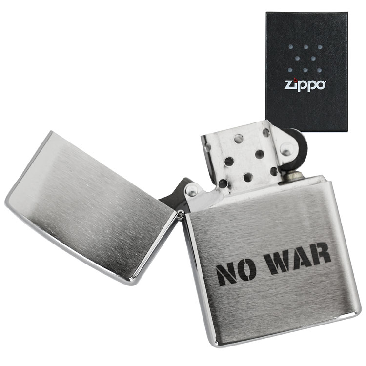 デザインzippo no war 戦争反対 zippo ライター 刻印 おしゃれ zippoライター ジッポ オイル ジッポライター 200 200番 ジッポー...