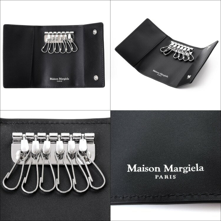 メゾン マルジェラ キーケース レザー バイフォールド 牛革 ミニマム ステッチ ロゴ シンプル 名入れ 【Maison Margiela メンズ レディース ブランド 正規品 新品 ギフト プレゼント】S55UA0026 P4745