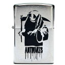 zippo ライター オイル ジッポライター Banksy バンクシー 刻印 ZIPPO 200 200番 ジッポー ライター レーザー 喫煙具 タバコ 煙草 石 グッズ 防災グッズ 地震対策 ギフト プレゼント