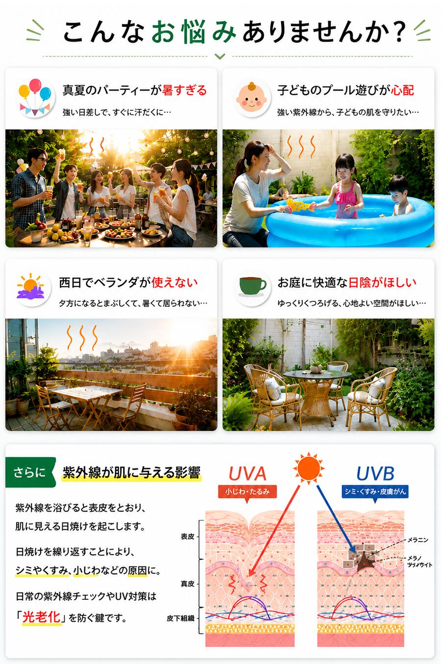 【19%券+P2倍！】★角度調整・鉄製頑丈・UVカット【ランキング1位】ガーデンパラソ...