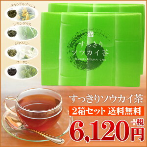 すっきり気分で心地良く過ごしたい方にオススメ!すっきりソウカイ茶2箱セット