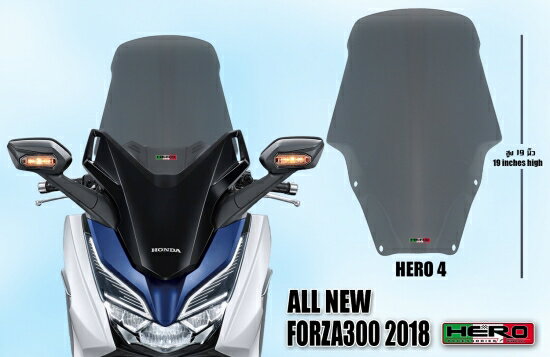 ホンダ フォルツァ MF13 HERO ウインドシールド ウインドスクリーン No.4 5093