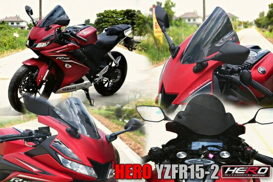 ヤマハ YZF-R15 (2017-) HERO2 フロントスクリーン 4634