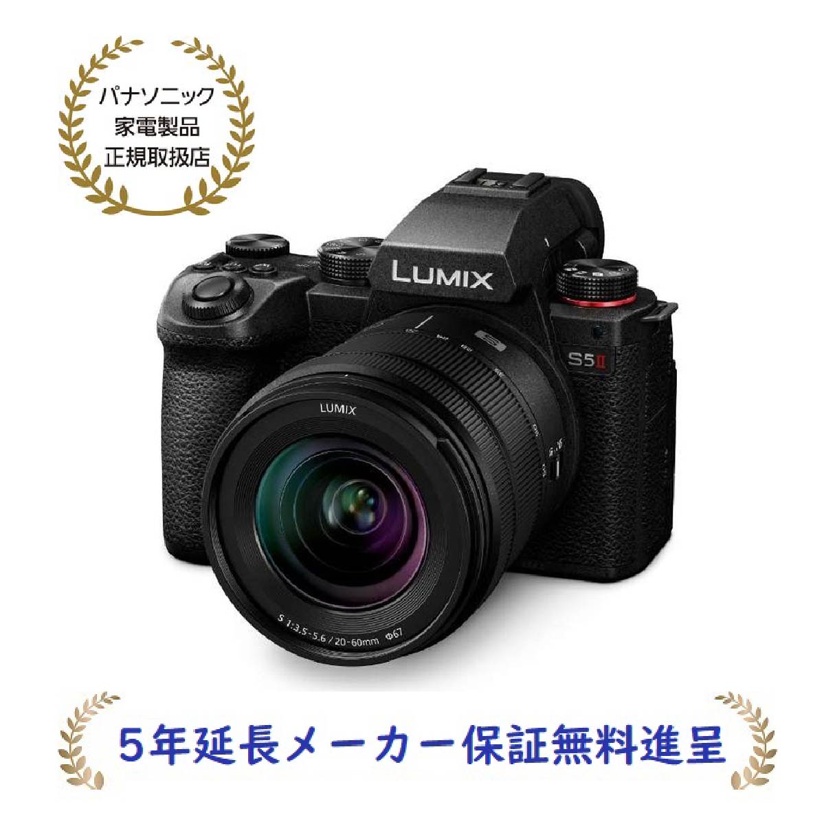 パナソニック DC-S5M2K[5年延長メーカー保証無料進呈](DCS5M2K) LUMIX 標準ズームレンズキット