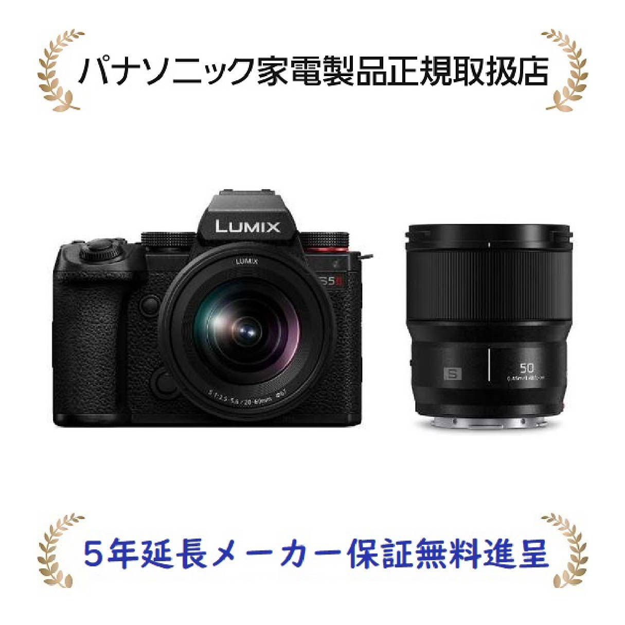 パナソニック DC-S5M2W[5年延長メーカー保証無料進呈](DCS5M2W) LUMIX ダブルレンズキット