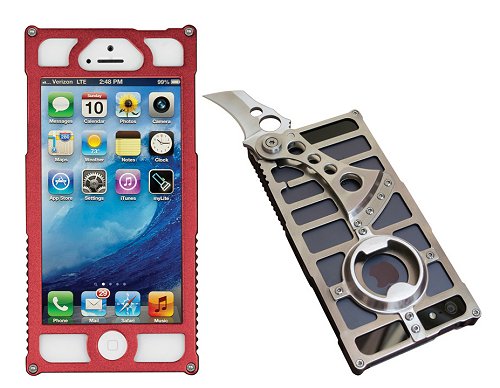 TactiCall Alpha 1 （タクティカル　アルファ　1）iPhone 5 Case Red I PHONE　5用ケース　赤ナイフ　ボトルオープナー付