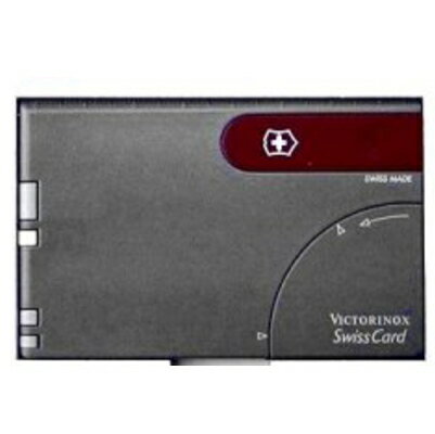 ◆難有り品◆VICTORINOX（ビクトリノックス）SWISSCARD（スイスカード）レッド・ダークグレー