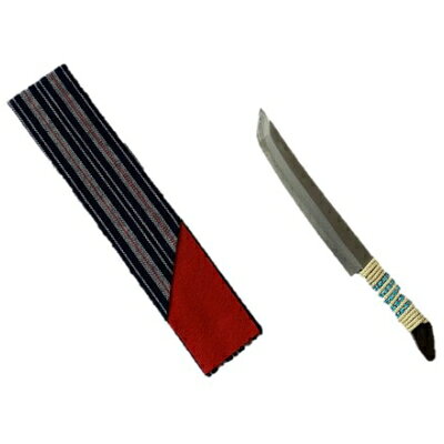 肥後守(ひごのかみ)ミニ御守り刀クリーム×ライトブルー