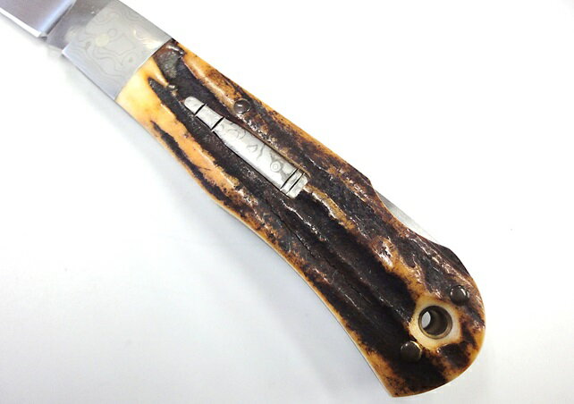 今井誠造氏作レミントン レプリカフォールディングナイフATS-34 スタッグ Dダマスカスヒルトダマスカスメタル通販格安セール情報 楽天 通販