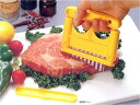 義春刃物ミートソフター(肉の筋切器)イエロー/グリーン/ホワイト