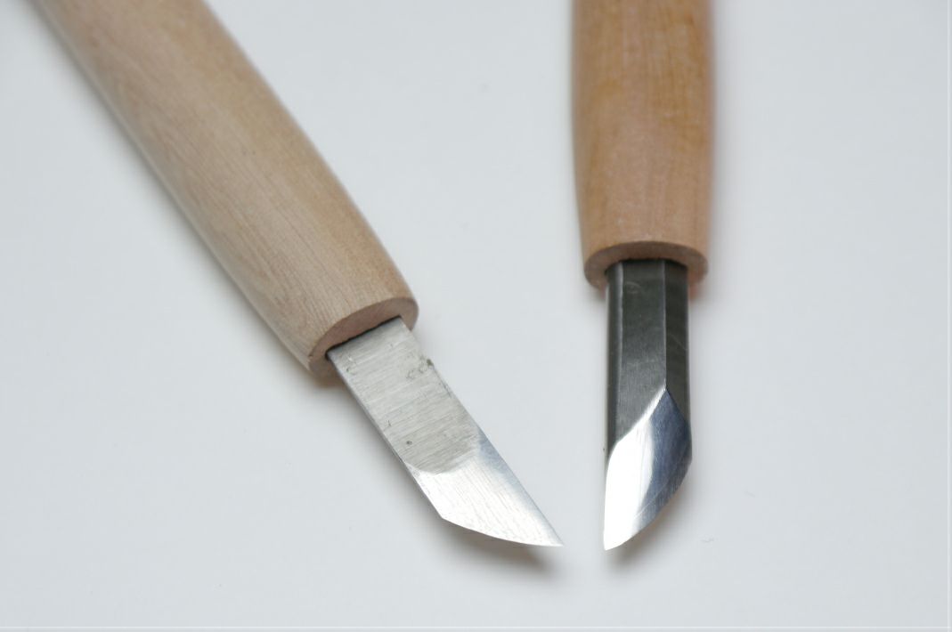 道刃物工業（みちはものこうぎょう）ハイス鋼　彫刻刀　【ナギナタ（左）】バラ 　単品