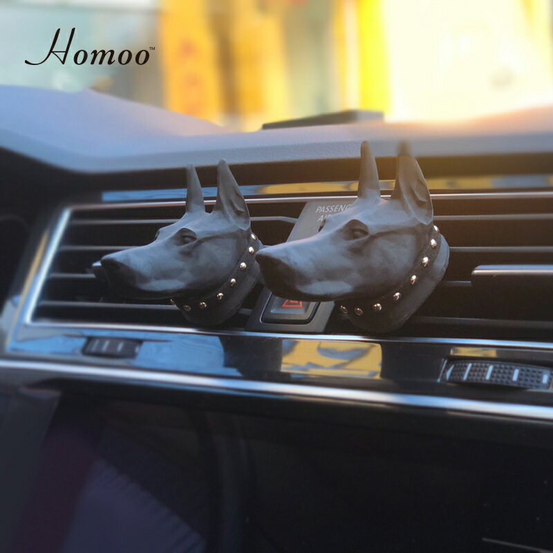 ドッグ プードル形 犬 香水クリップ アロマセラピー 車 エアコン 吹き出し口 アロマ拡散 車のアクセサ..