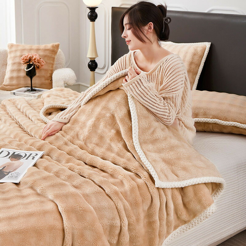ふわとろ毛布もこもこブランケットシ...