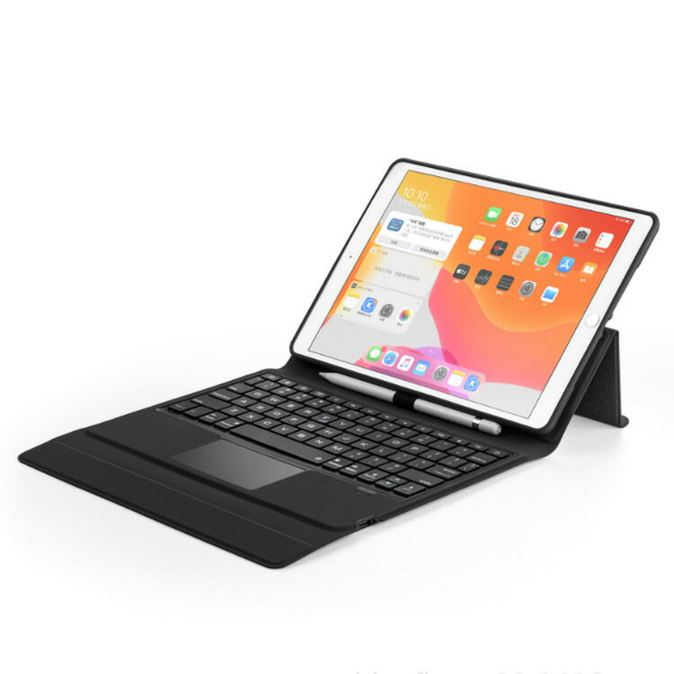 【500円OFFクーポン】トラックパッド付きキーボードケースApple/2018/2017 New ipad&pad pro9.7インチ&ipad air2/ 2020/2019ipad10.2/air3/pro10.5インチ/ 2020/2018ipad　pro11インチ/ air4(10.9インチ）対応 バックライト付き タッチパッド