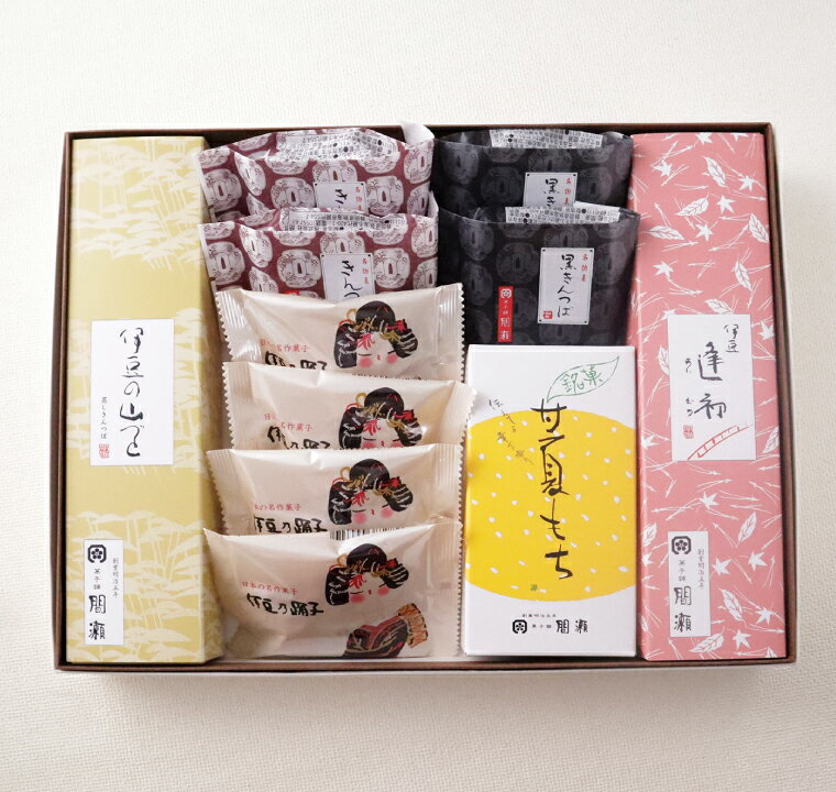 伊豆の風香　　 T207　　（伊豆逢初・黒きんつば・きんつば・甘夏もち・伊豆乃踊子・伊豆の山づと）和菓子　ギフト　贈り物　プレゼント　老舗　上品　熱海　間瀬　熨斗対応　祖父　祖母　義父　義母のサムネイル