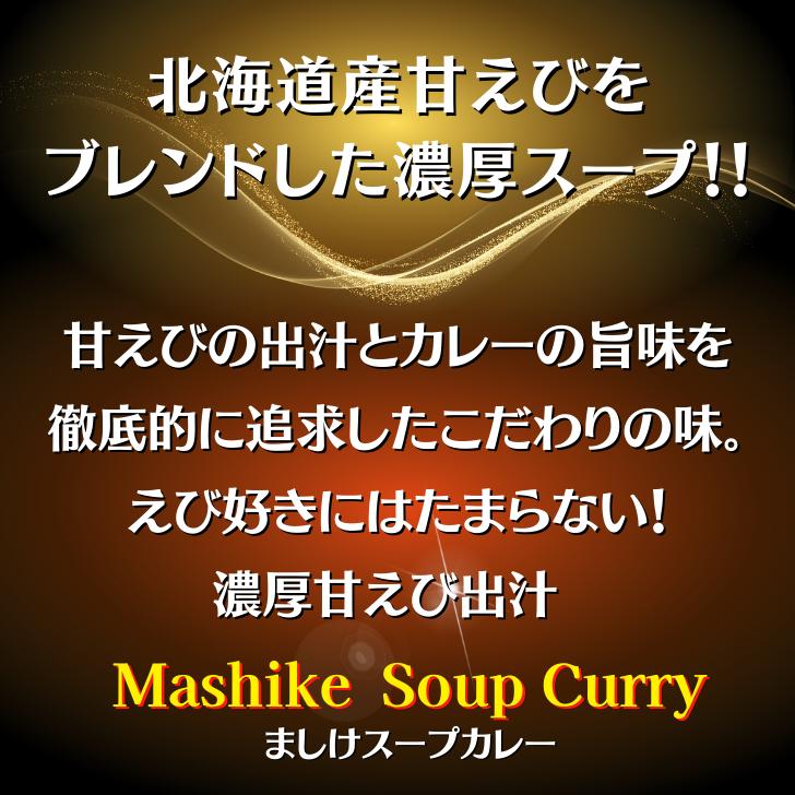 大容量 北海道産 甘えび 出汁 使用 濃厚 スープカレー 10袋セット 送料無料 レトルト 甘えび 海老 えび カレー Mashike Soup Curry お得セット 札幌 発祥地 こだわり スパイス