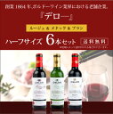 名門ボルドー デロー 赤・白 ハーフボトル 6本セット 375ml×6本 《送料無料》