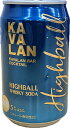 ウイスキー カバラン バー カクテル ハイボール ウイスキーソーダ 320ml 缶 1本