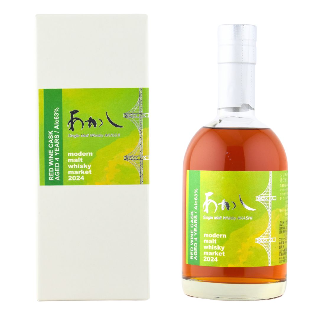 ウイスキー 63度 あかし赤ワインカスクフィニッシュ 4年 MMWM 500ml 1本 正規