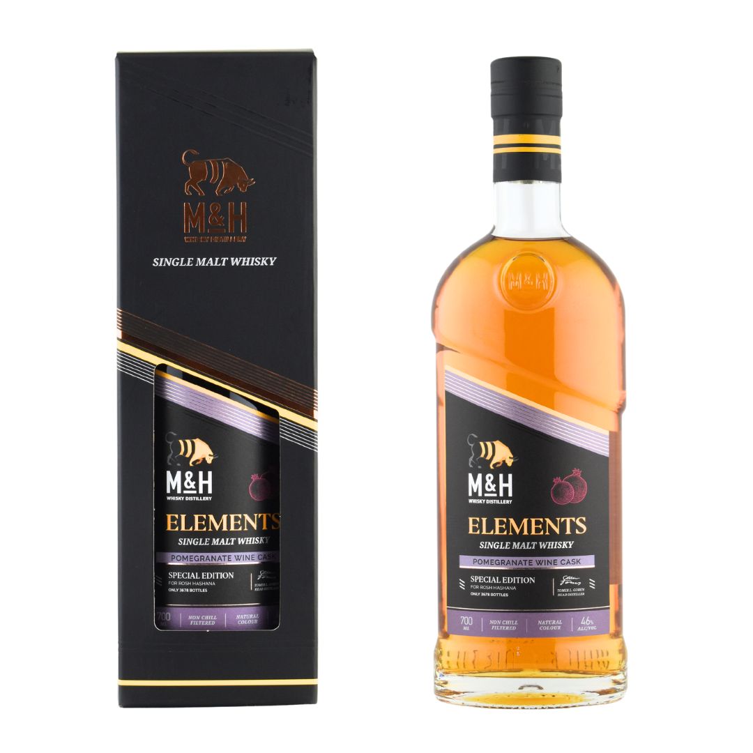 ウイスキー 46度 M&H エレメンツ ポムグラネイト ワインカスク 700ml 1本