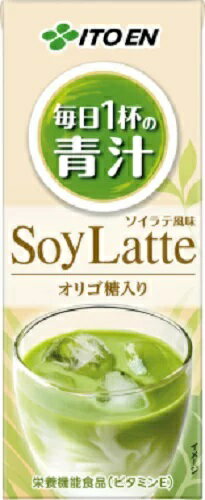 伊藤園 毎日1杯の青汁 ソイラテ オリゴ糖入り 200mlパック 12本セット