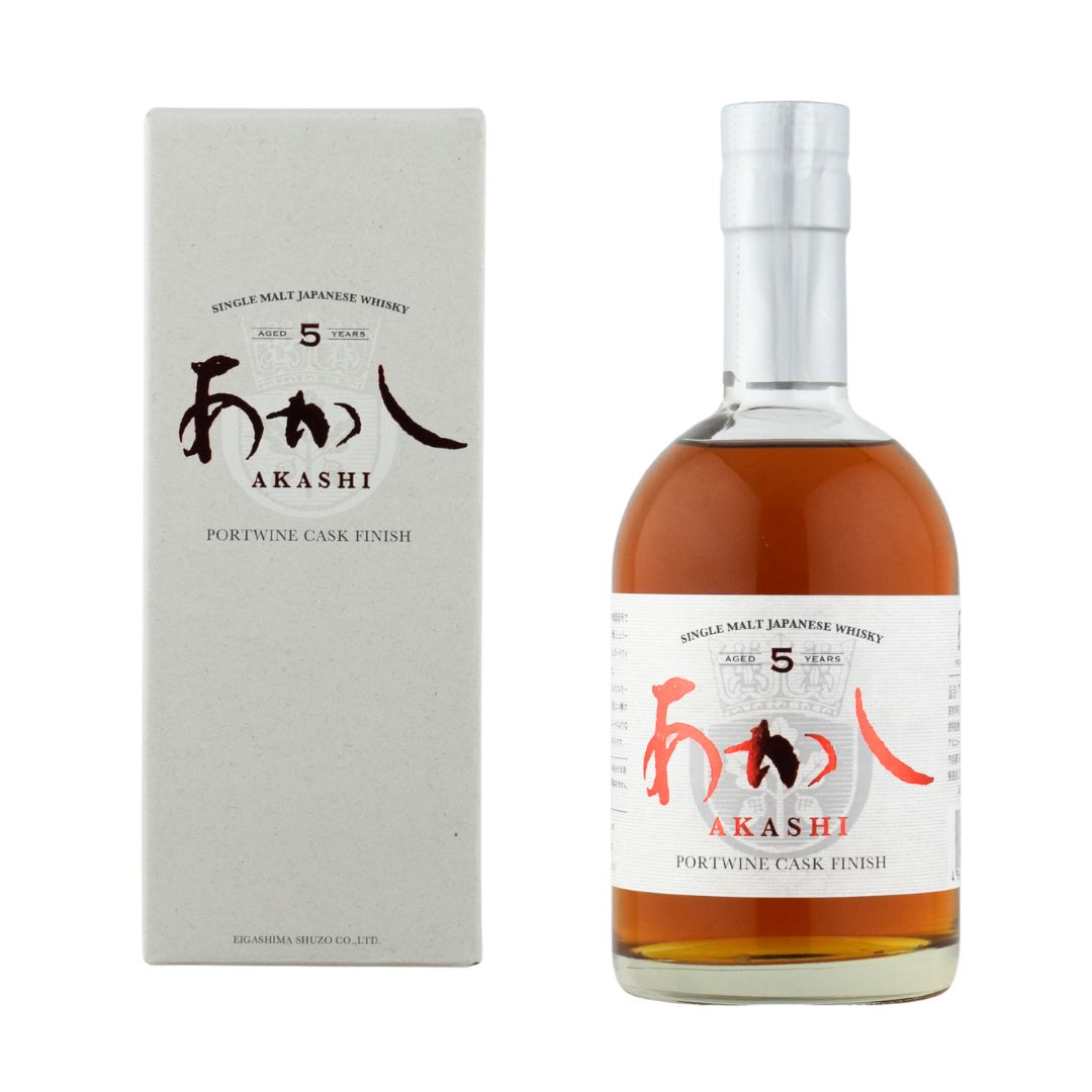 ウイスキー 50度 シングルモルトあかし ポートワインカスクフィニッシュ 5年 500ml 1本