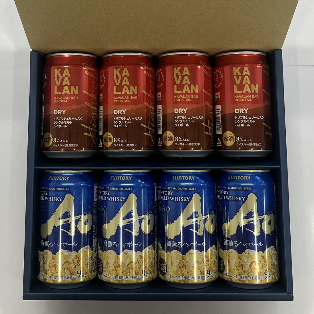 セット内容 SUNTORY WORLD WHISKY 碧Ao 海薫るハイボール 350ml 4本 カバラン トリプルシェリーカスク シングルモルト 320ml 4本 計8本セットハイボール缶 SUNTORY WORLD WHISKY 碧Ao...